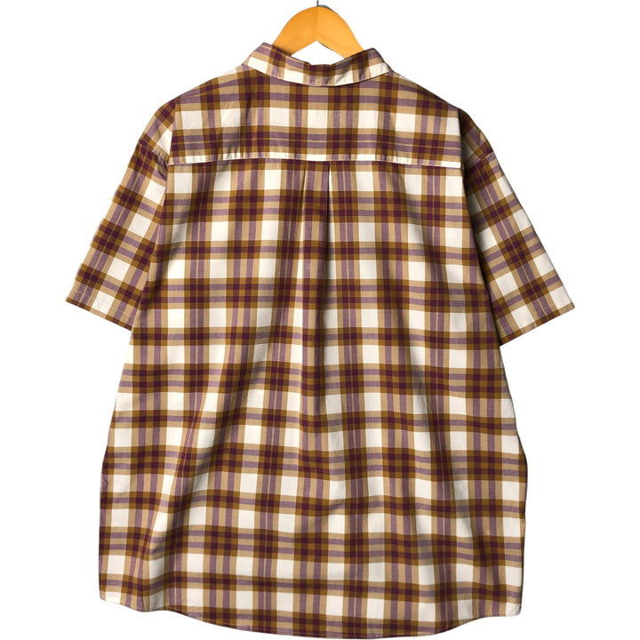 Patagonia Organic Cotton 5396SP13 Short Sleeve Cotton Check Shirt, Men's Size XL cotton white type Vintage Second Hand