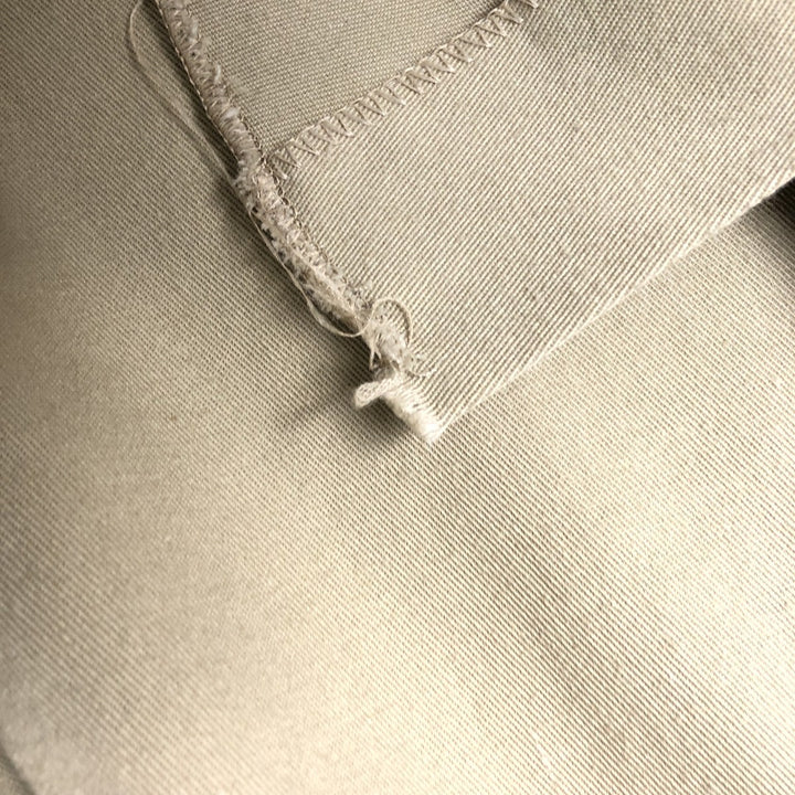 Vintage 80s-90'S Dickies long-sleeved work shirt, Made in USA, Men's Size L polyester Khaki type beige Vintage Second Hand