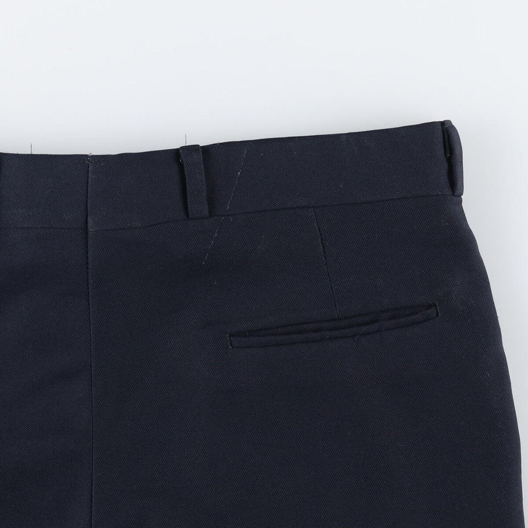 Vintage men's w35 size slacks unclear navy blue type Vintage Second Hand