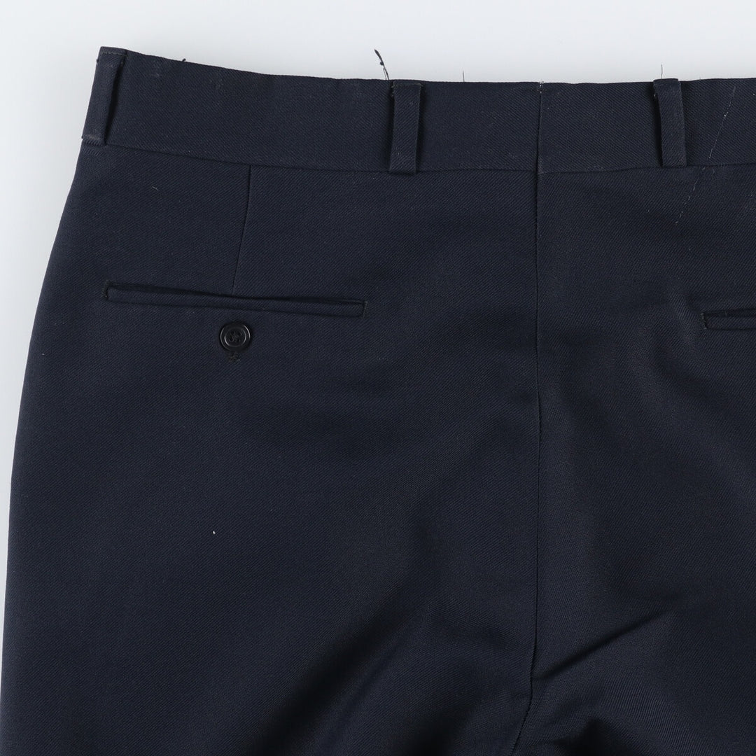 Vintage men's w35 size slacks unclear navy blue type Vintage Second Hand