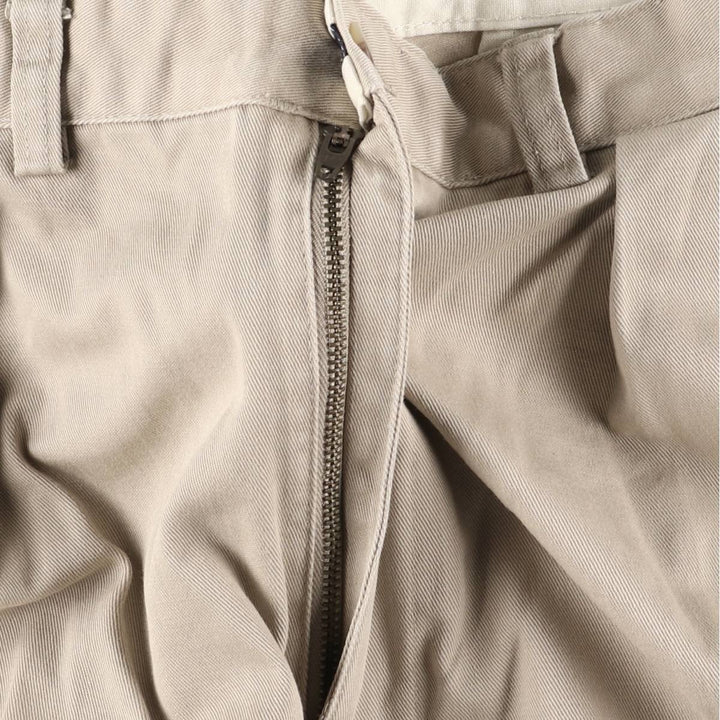 Ralph Lauren Polo Ralph Lauren Two-pleat Chino Pants for Men, W34 equivalent cotton Beige type Vintage Second Hand