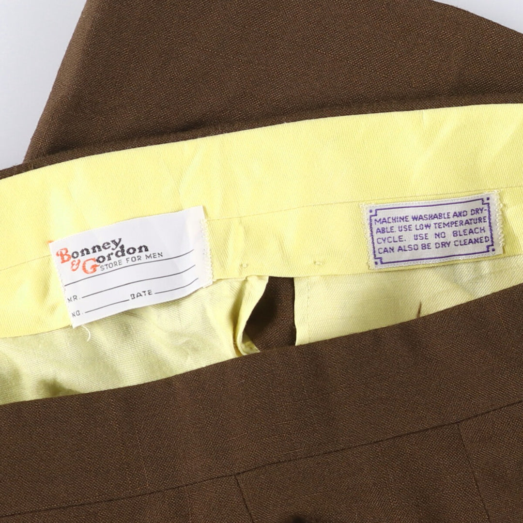 Bonney and Gordon Men's Vintage Slacks, Size W34 unclear brown type Vintage Second Hand