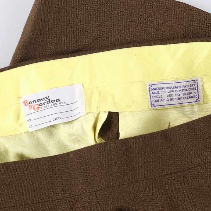 Bonney and Gordon Men's Vintage Slacks, Size W34 unclear brown type Vintage Second Hand