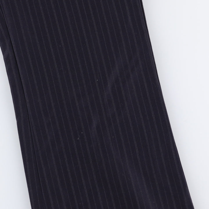 DKNY Striped Wool Pants, Men's Size 34 (W34) wool black type Vintage Second Hand