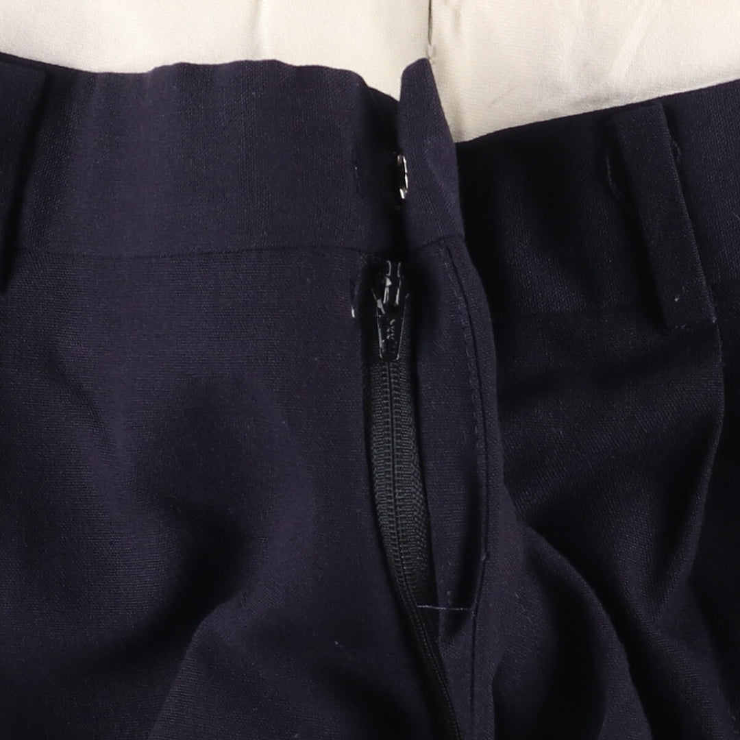 Haggar Two-pleat Slacks, Men's, Size W35 polyester navy blue type Vintage Second Hand
