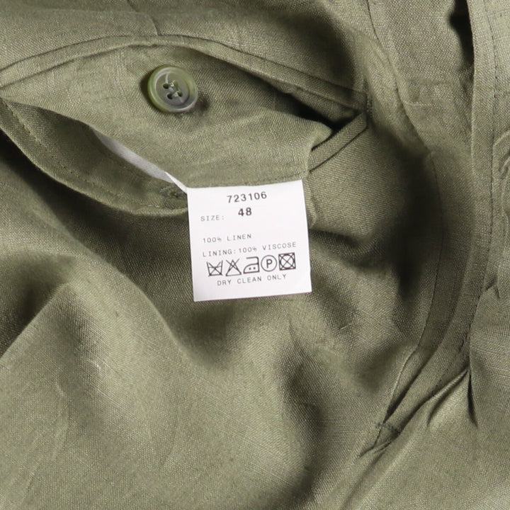 GLOW One-Tuck Slacks Pants, Men's, Size W33 linen Khaki type Vintage Second Hand