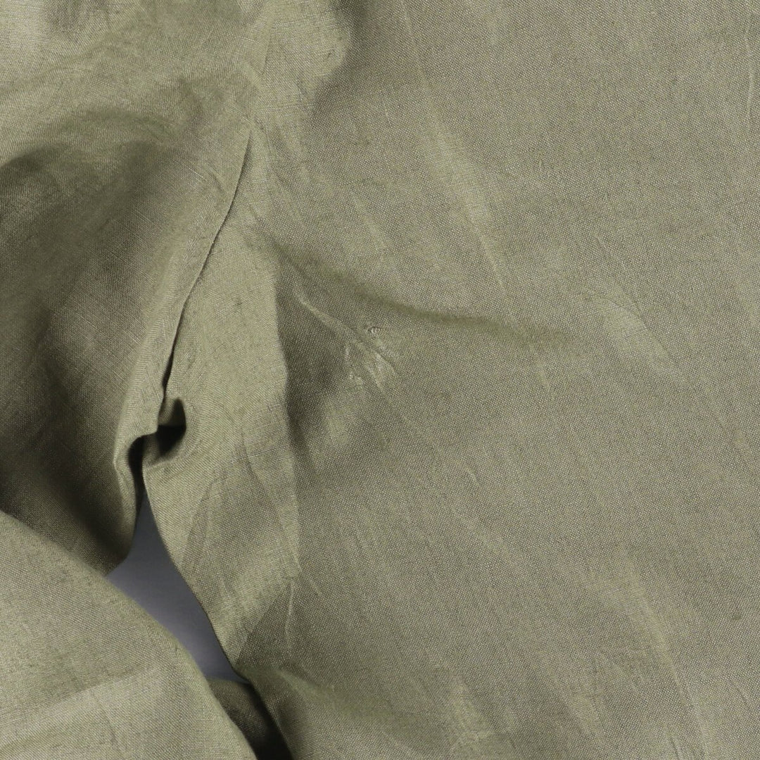 GLOW One-Tuck Slacks Pants, Men's, Size W33 linen Khaki type Vintage Second Hand