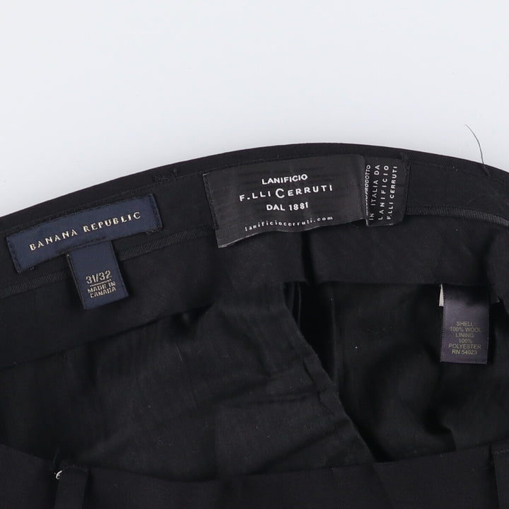 Banana Republic Wool Pants and Slacks, Made in Canada, Men's Size W34 wool black type Vintage Second Hand