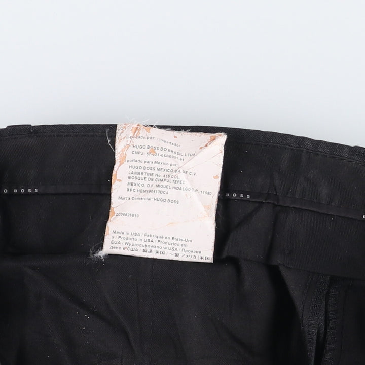 Hugo Boss slacks, made in the USA, men's size W32 unclear blue type Vintage Second Hand