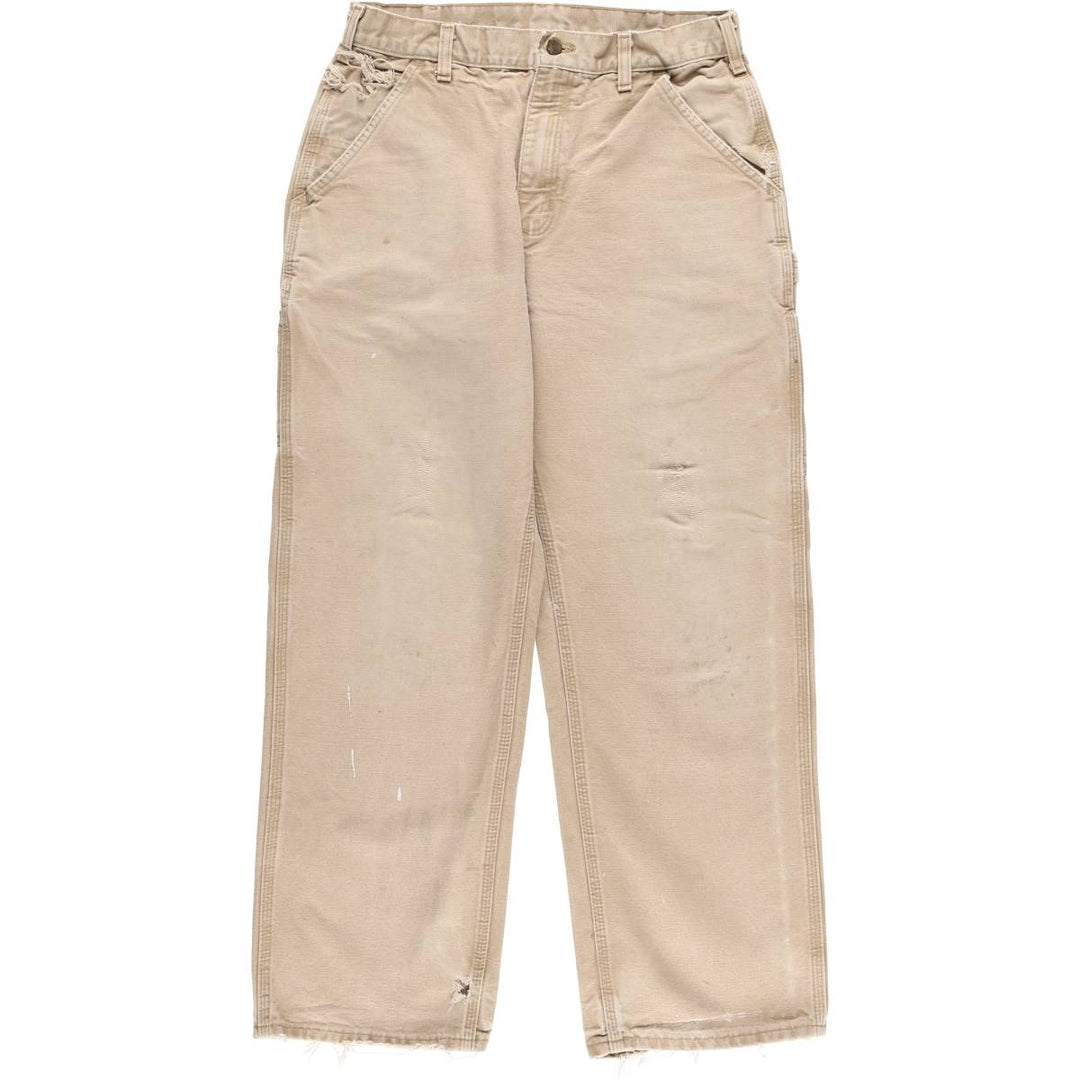 2000'S Carhartt Dungaree Fit Duck Painter Pants, Men's, Size W31 cotton Beige type Vintage Second Hand