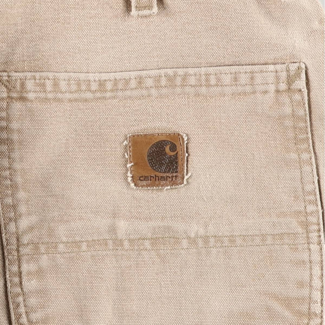 2000'S Carhartt Dungaree Fit Duck Painter Pants, Men's, Size W31 cotton Beige type Vintage Second Hand