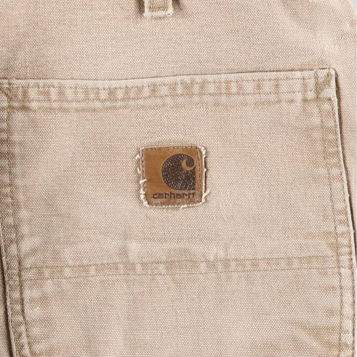 2000'S Carhartt Dungaree Fit Duck Painter Pants, Men's, Size W31 cotton Beige type Vintage Second Hand