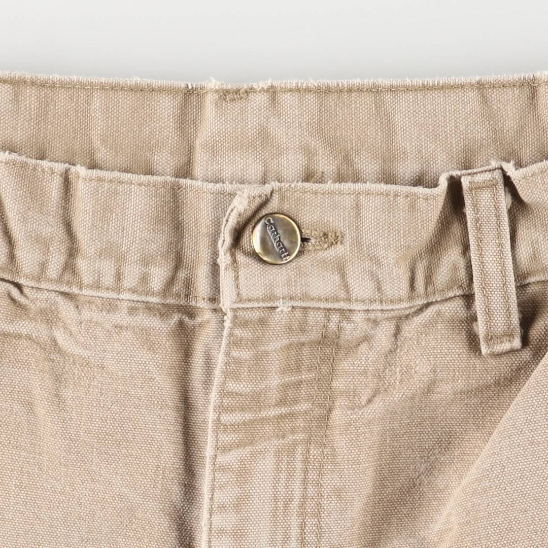 2000'S Carhartt Dungaree Fit Duck Painter Pants, Men's, Size W31 cotton Beige type Vintage Second Hand