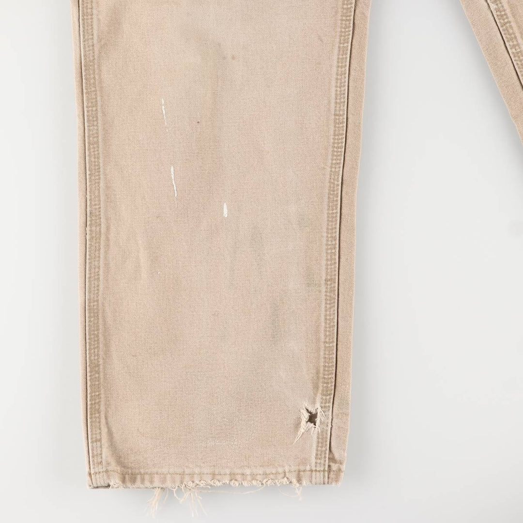 2000'S Carhartt Dungaree Fit Duck Painter Pants, Men's, Size W31 cotton Beige type Vintage Second Hand
