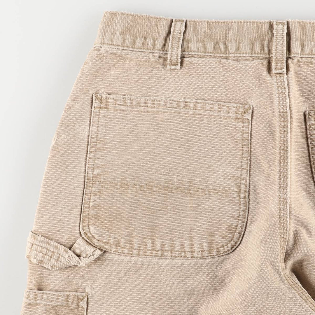 2000'S Carhartt Dungaree Fit Duck Painter Pants, Men's, Size W31 cotton Beige type Vintage Second Hand