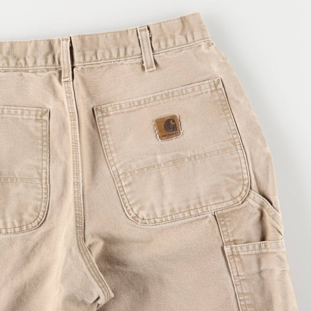 2000'S Carhartt Dungaree Fit Duck Painter Pants, Men's, Size W31 cotton Beige type Vintage Second Hand