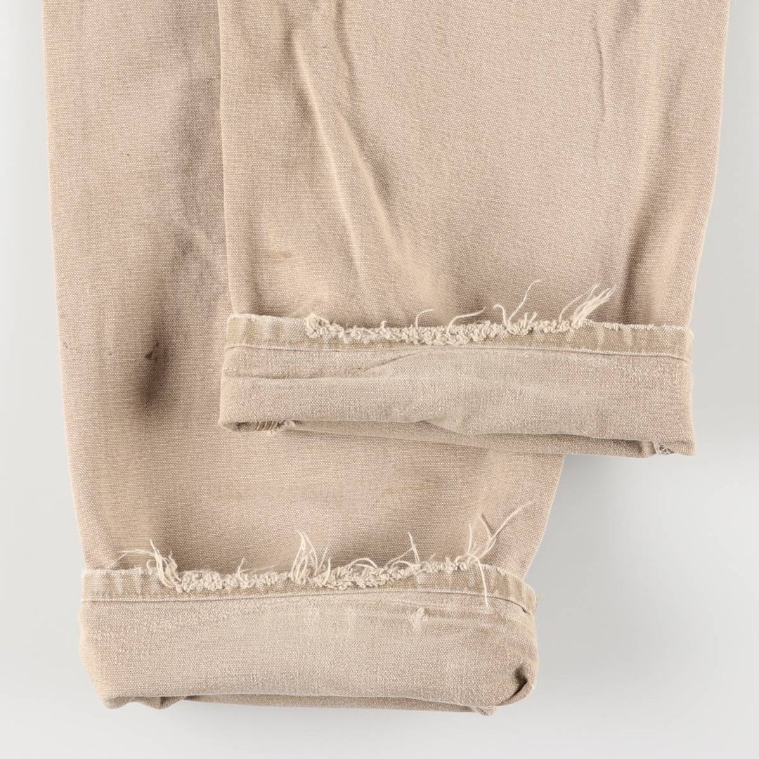 2000'S Carhartt Dungaree Fit Duck Painter Pants, Men's, Size W31 cotton Beige type Vintage Second Hand