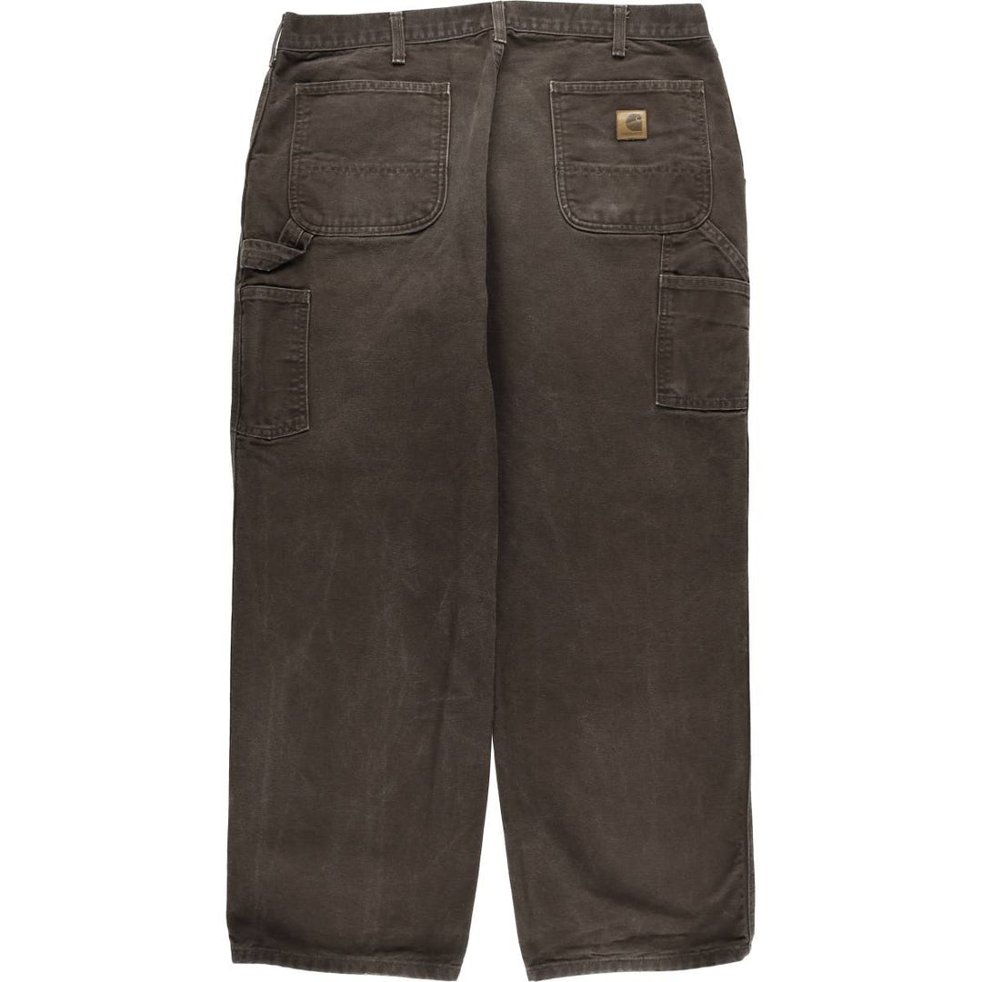 Carhartt Original Dungaree Fit Duck Painter Pants, Men's, W37 equivalent cotton brown type Vintage Second Hand