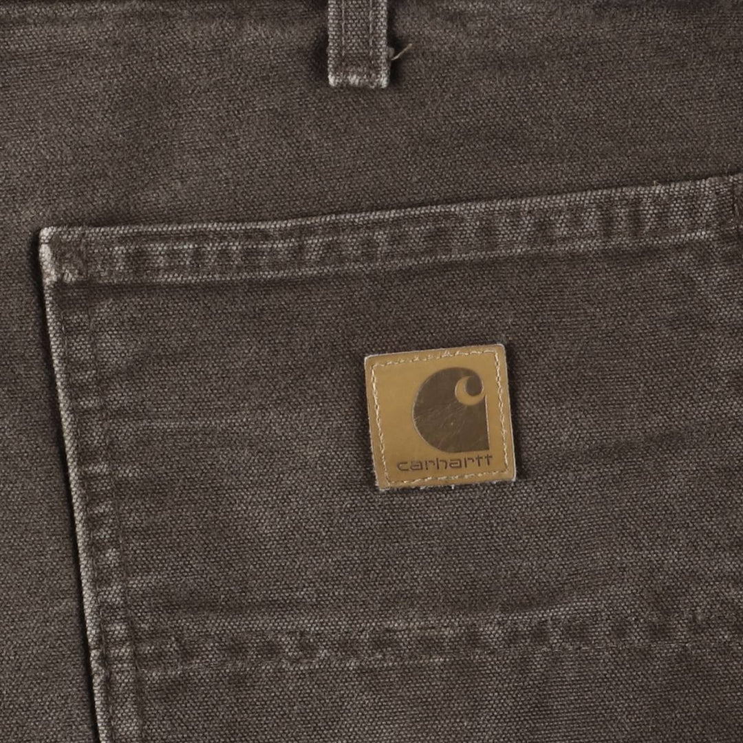 Carhartt Original Dungaree Fit Duck Painter Pants, Men's, W37 equivalent cotton brown type Vintage Second Hand