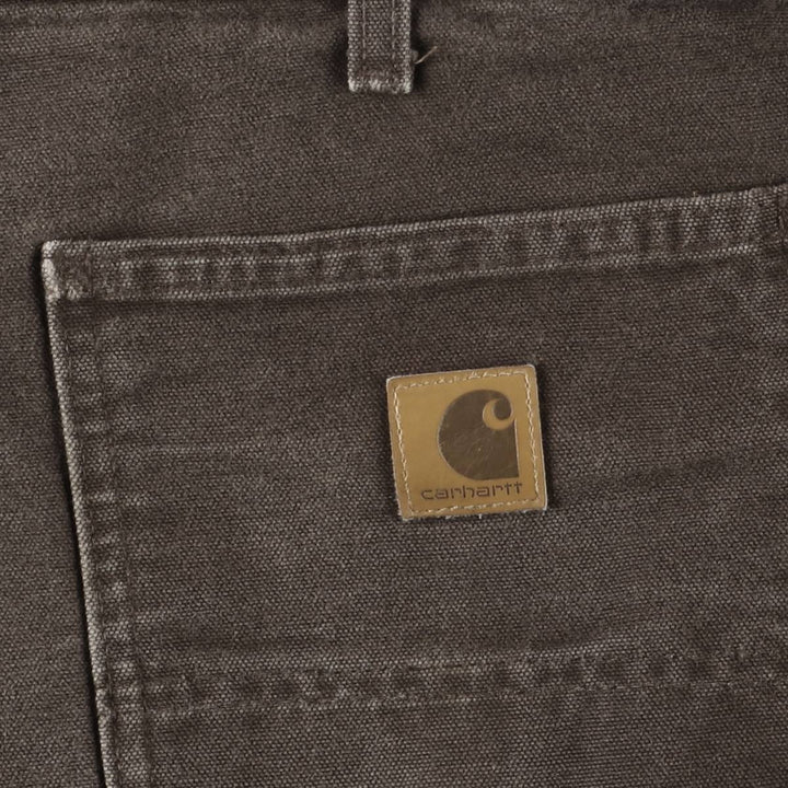 Carhartt Original Dungaree Fit Duck Painter Pants, Men's, W37 equivalent cotton brown type Vintage Second Hand