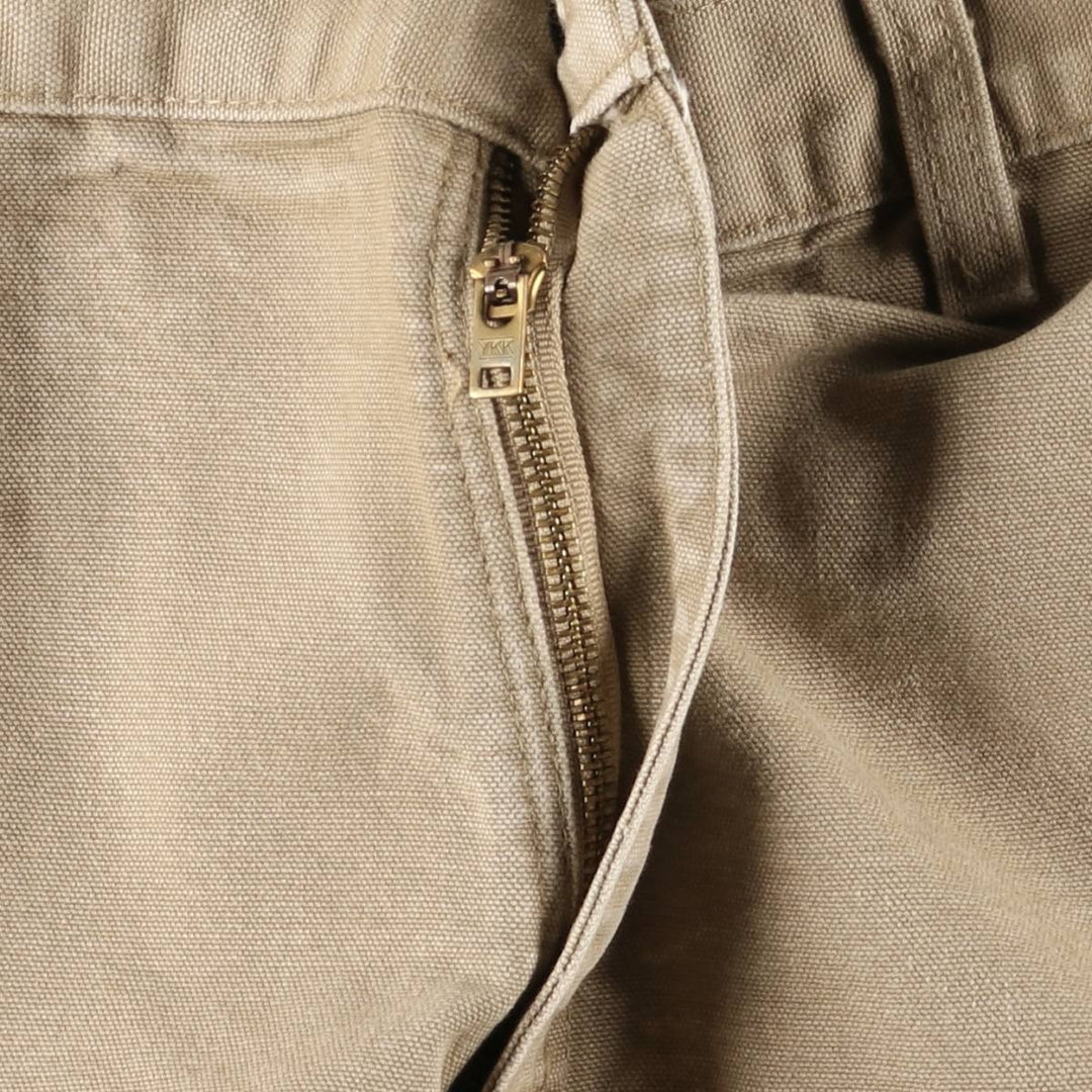 00'S Carhartt Dungaree Fit Duck Painter Pants Men's W35 equivalent cotton Beige type Vintage Second Hand