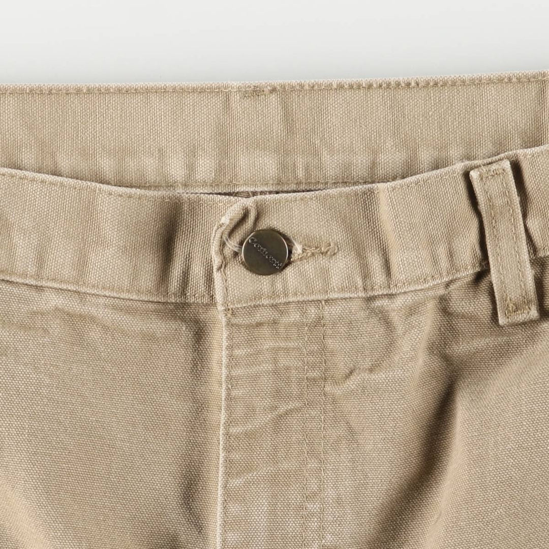 00'S Carhartt Dungaree Fit Duck Painter Pants Men's W35 equivalent cotton Beige type Vintage Second Hand