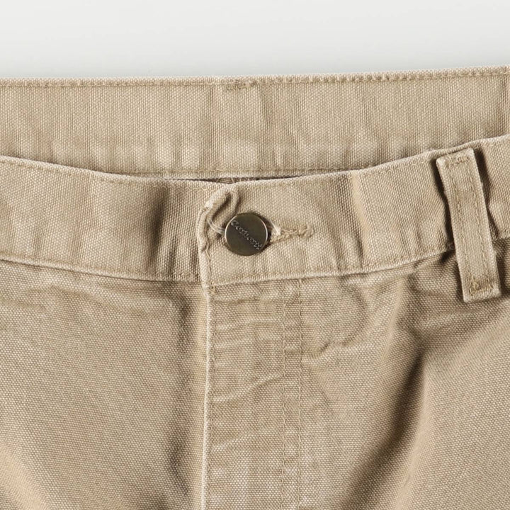 00'S Carhartt Dungaree Fit Duck Painter Pants Men's W35 equivalent cotton Beige type Vintage Second Hand