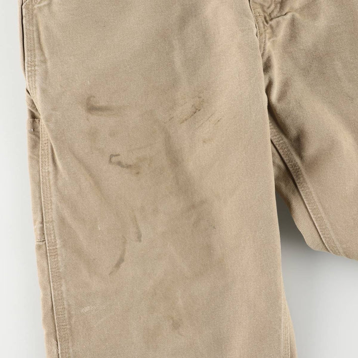 00'S Carhartt Dungaree Fit Duck Painter Pants Men's W35 equivalent cotton Beige type Vintage Second Hand
