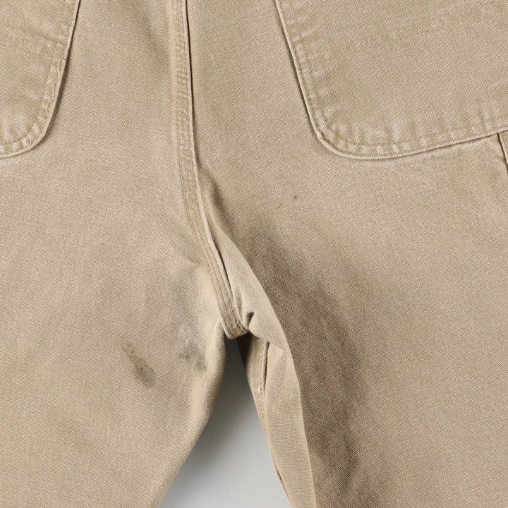 00'S Carhartt Dungaree Fit Duck Painter Pants Men's W35 equivalent cotton Beige type Vintage Second Hand