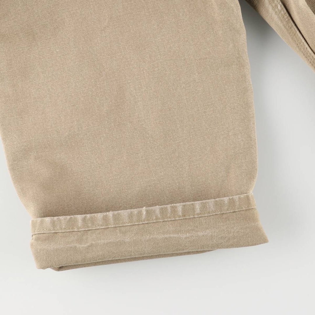 00'S Carhartt Dungaree Fit Duck Painter Pants Men's W35 equivalent cotton Beige type Vintage Second Hand