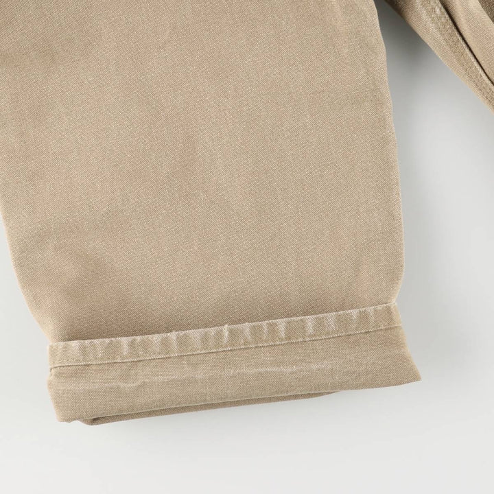 00'S Carhartt Dungaree Fit Duck Painter Pants Men's W35 equivalent cotton Beige type Vintage Second Hand