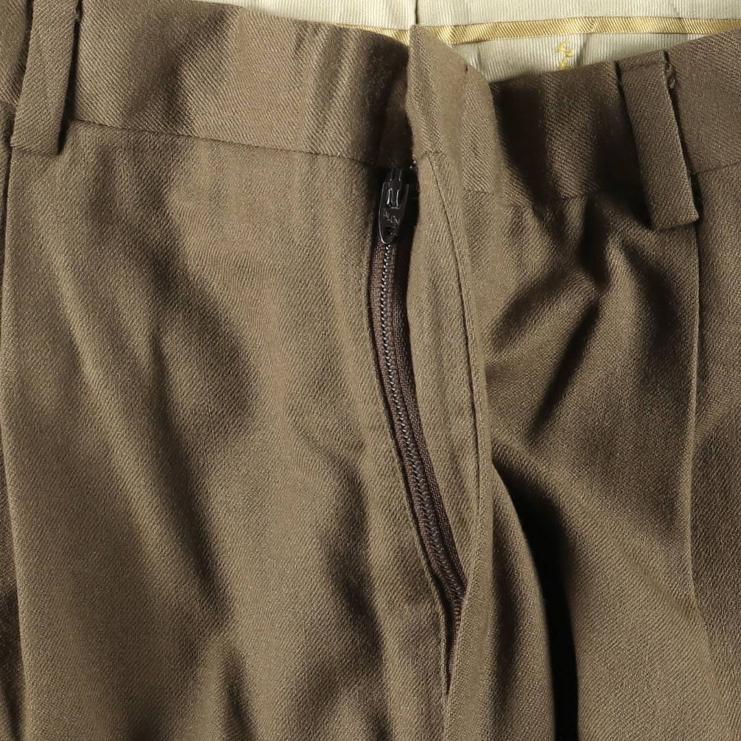Vintage 1990'S Hart Schaffner and Marx wool pants and slacks, men's size W32. wool beige type brown Vintage Second Hand
