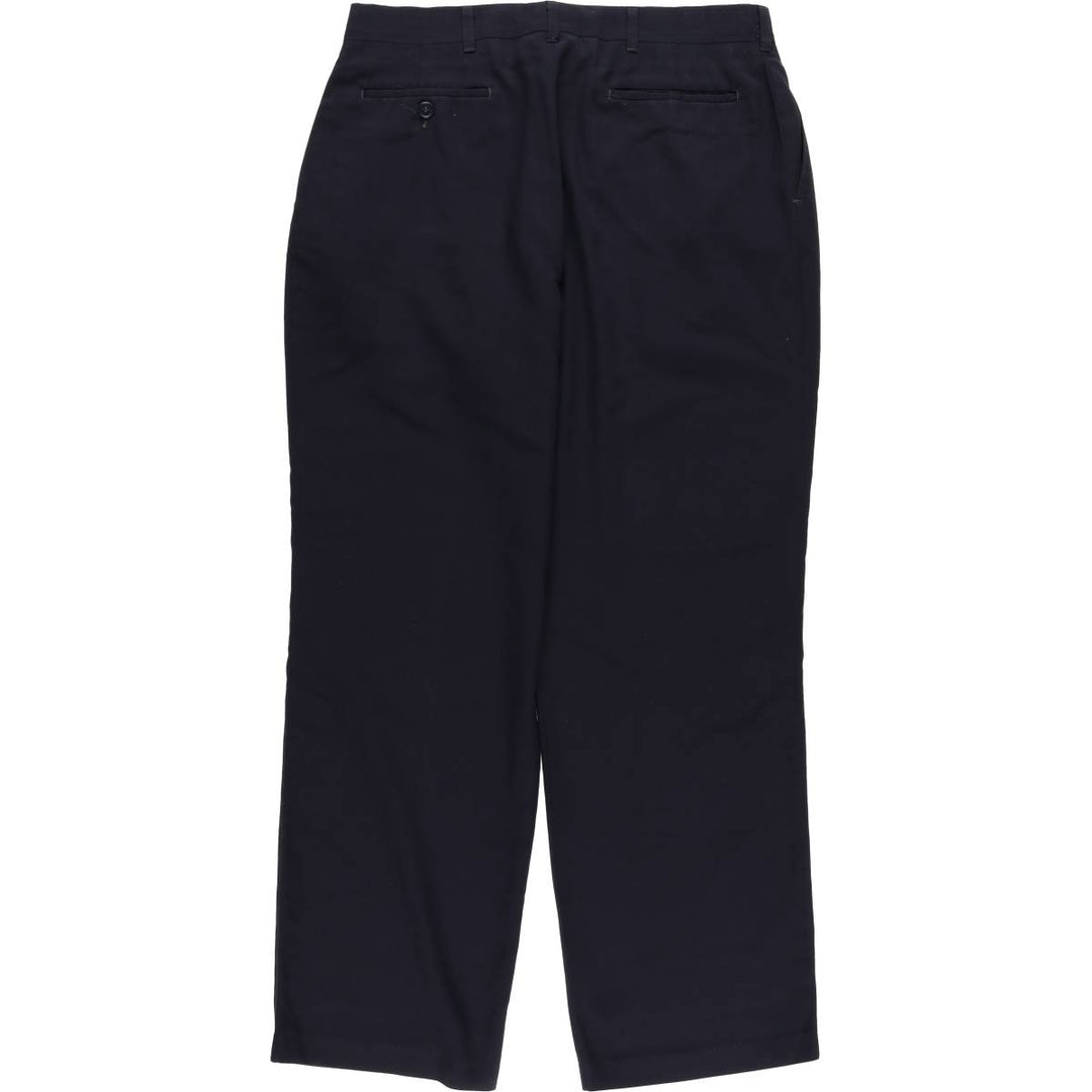 Haggar HAGGAR Two-pleat Slacks, Men's, W32 Size, Vintage unclear navy blue type Vintage Second Hand