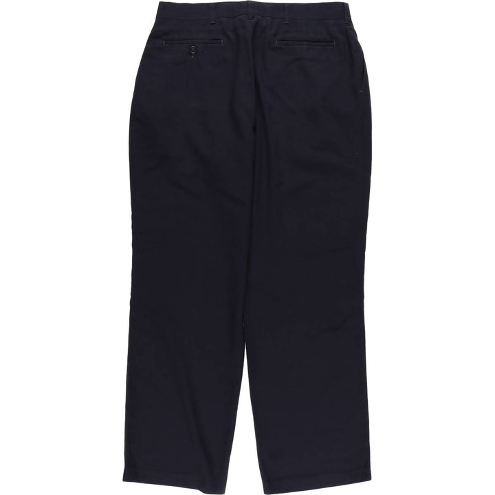 Haggar HAGGAR Two-pleat Slacks, Men's, W32 Size, Vintage unclear navy blue type Vintage Second Hand