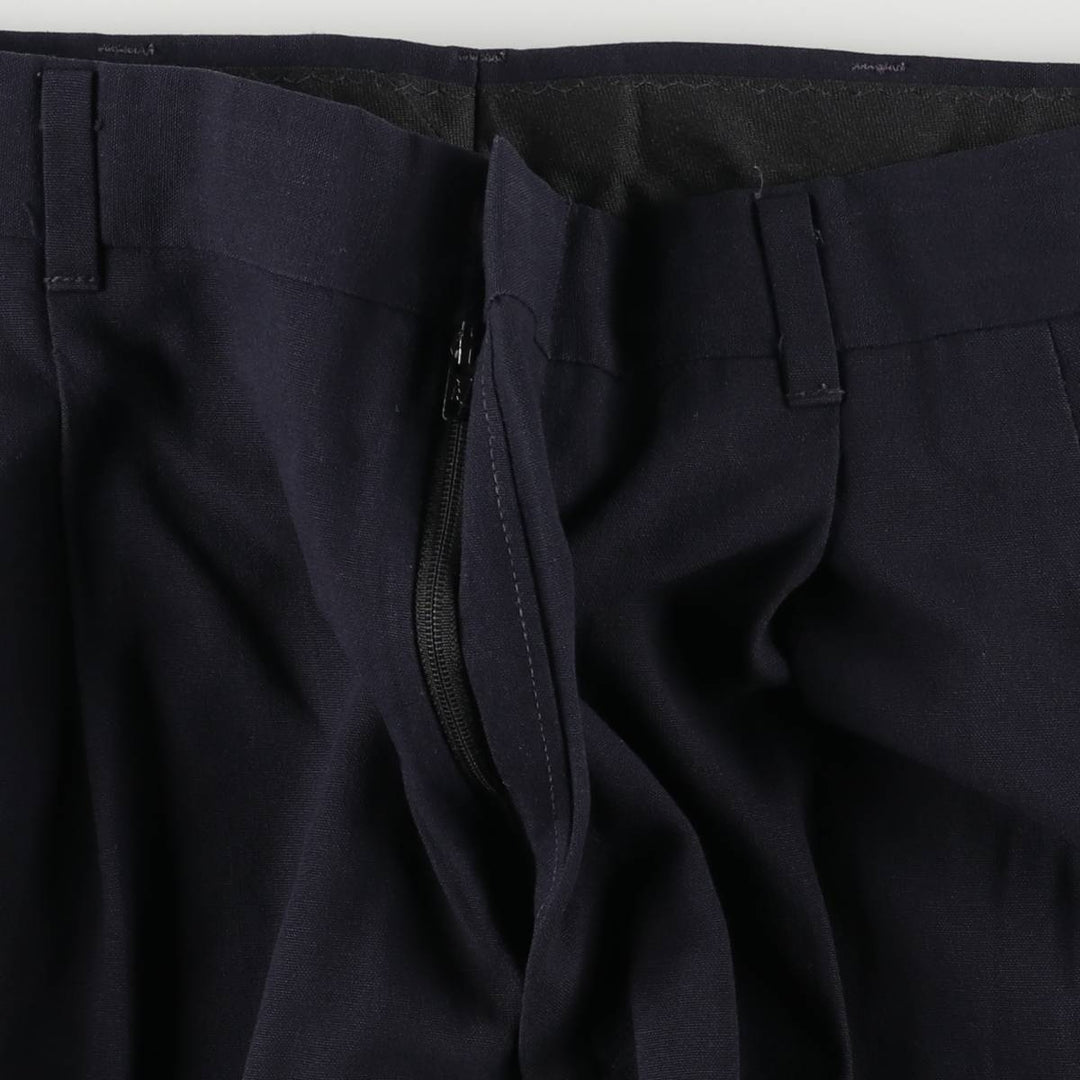 Haggar HAGGAR Two-pleat Slacks, Men's, W32 Size, Vintage unclear navy blue type Vintage Second Hand
