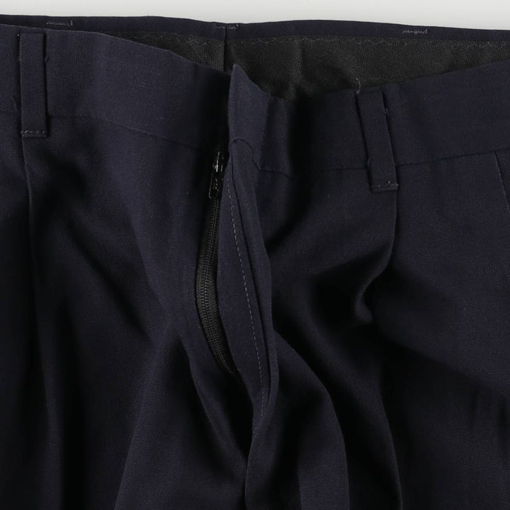 Haggar HAGGAR Two-pleat Slacks, Men's, W32 Size, Vintage unclear navy blue type Vintage Second Hand