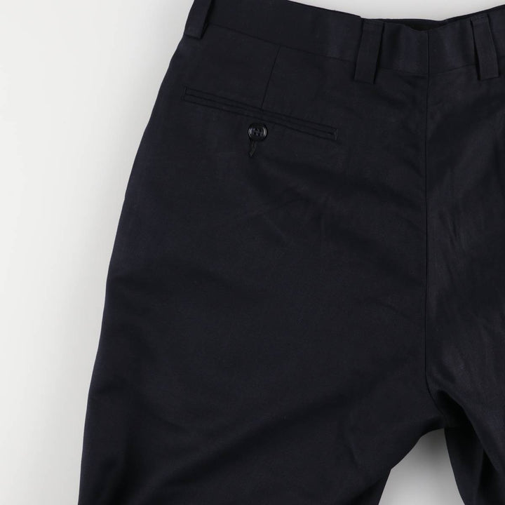 2000s~ Calvin Klein Men's Slacks, Size W32 polyester navy blue type Vintage Second Hand