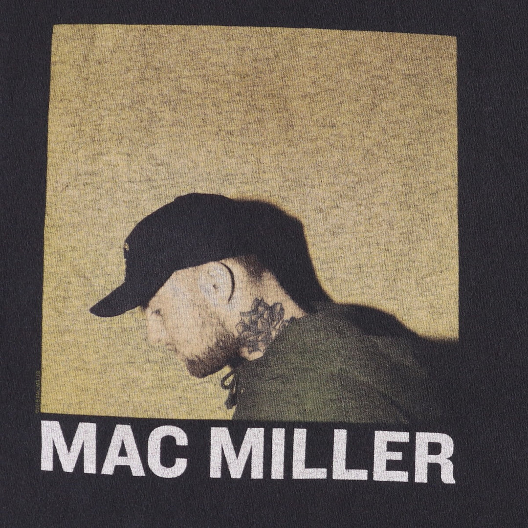 MAC MILLER Rap T-shirt, Men's Size M cotton black type Vintage Second Hand
