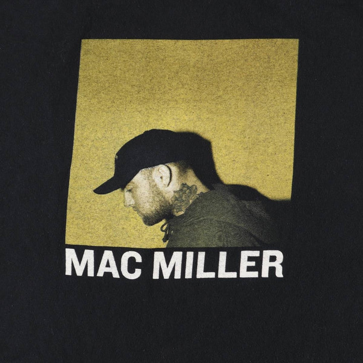 MAC MILLER Rap T-shirt, Men's Size L cotton black type Vintage Second Hand