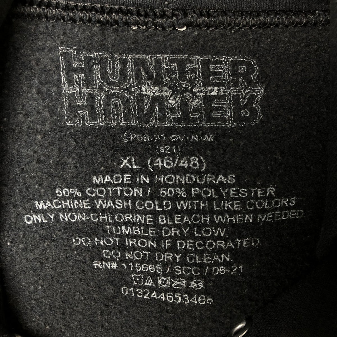 HUNTER HUNTER Character Sweatshirt Pullover Hoodie, Men's XL cotton black type Vintage Second Hand