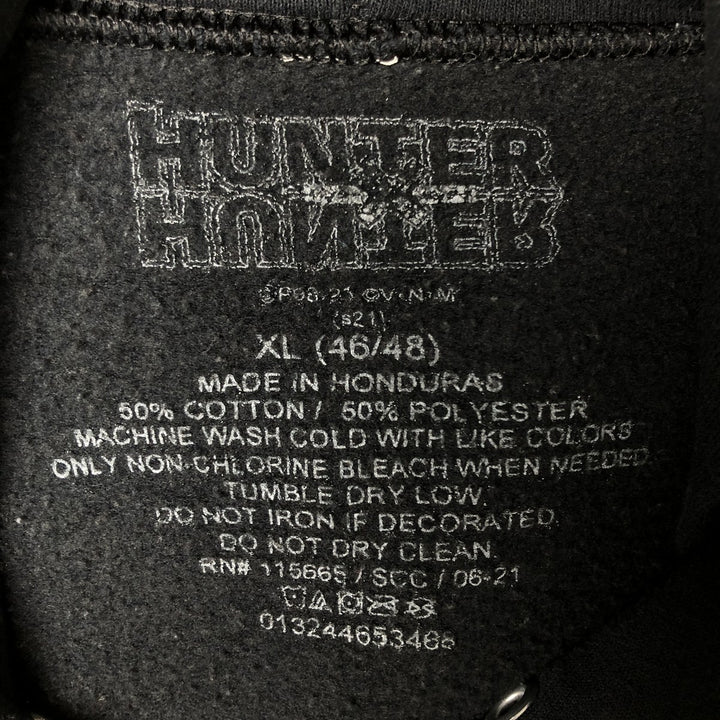 HUNTER HUNTER Character Sweatshirt Pullover Hoodie, Men's XL cotton black type Vintage Second Hand