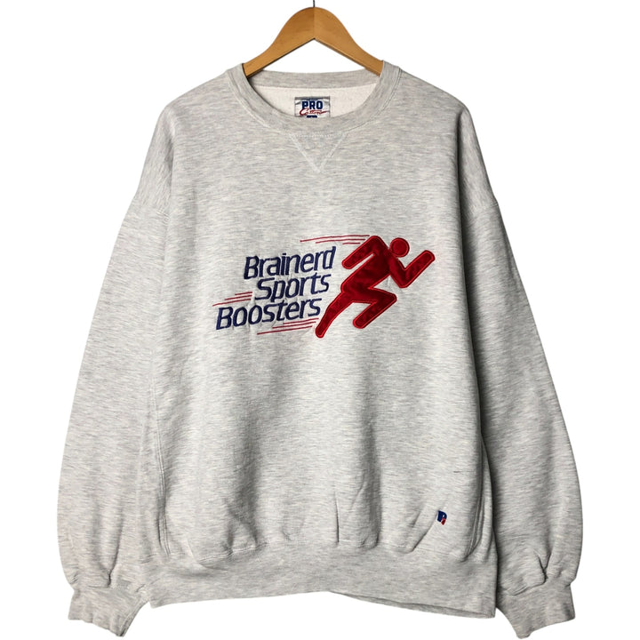 Vintage 90'S Russell PRO COTTON sweatshirt, made in the USA, size XXL, men's cotton gray type Vintage Second Hand