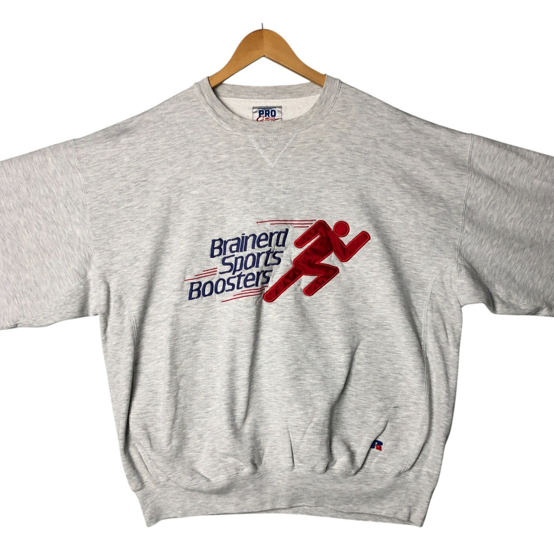 Vintage 90'S Russell PRO COTTON sweatshirt, made in the USA, size XXL, men's cotton gray type Vintage Second Hand