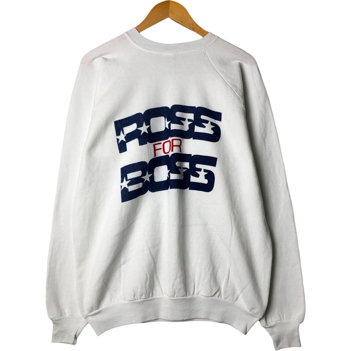 90'S Fruit of the Loom printed sweatshirt, made in the USA, men's XL size, vintage cotton white type Vintage Second Hand