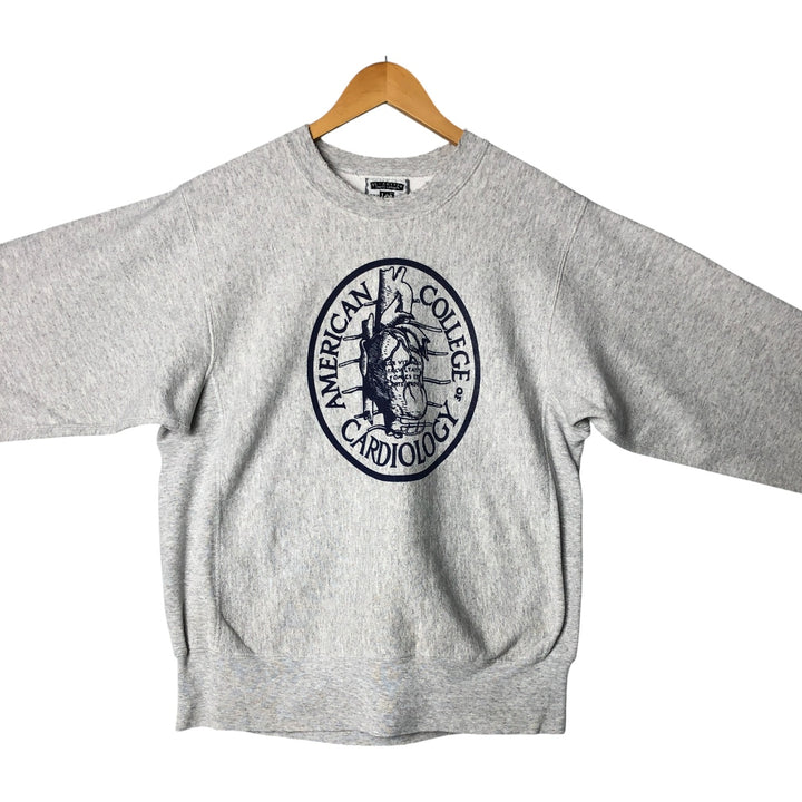 90'S Lee College Sweatshirt, Made in USA, Men's Size M (Equivalent), Vintage cotton gray type Vintage Second Hand