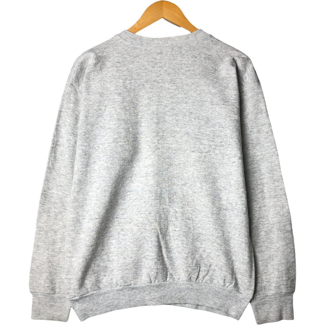 90'S Looney Tunes Bugs Bunny Tasmanian Devil College Character Sweatshirt, Made in USA cotton gray type Vintage Second Hand
