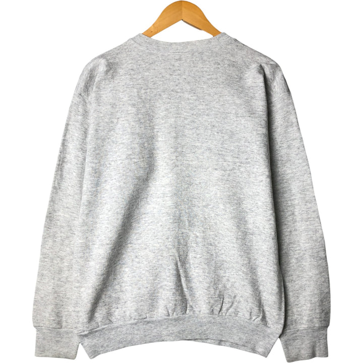 90'S Looney Tunes Bugs Bunny Tasmanian Devil College Character Sweatshirt, Made in USA cotton gray type Vintage Second Hand