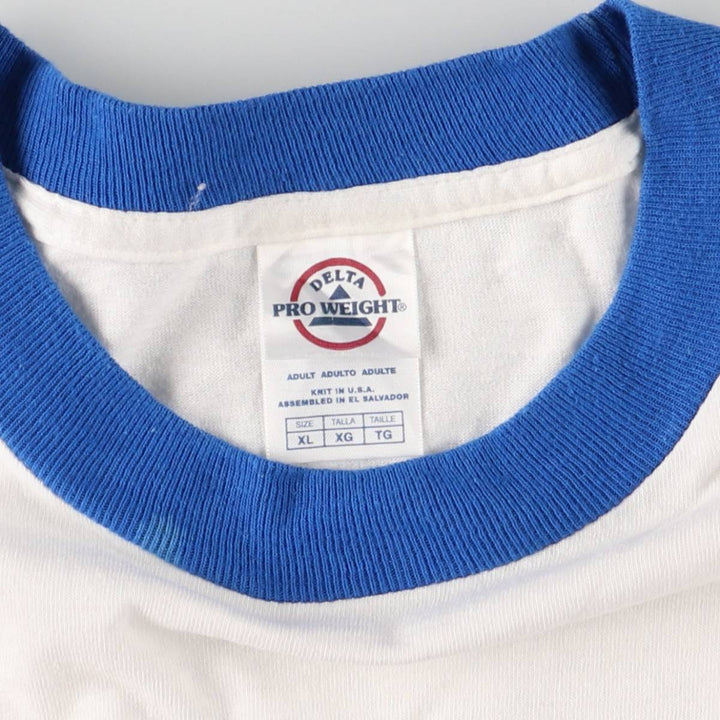 Delta Ford Advertising Ringer T-Shirt, Men's XL cotton white type Vintage Second Hand
