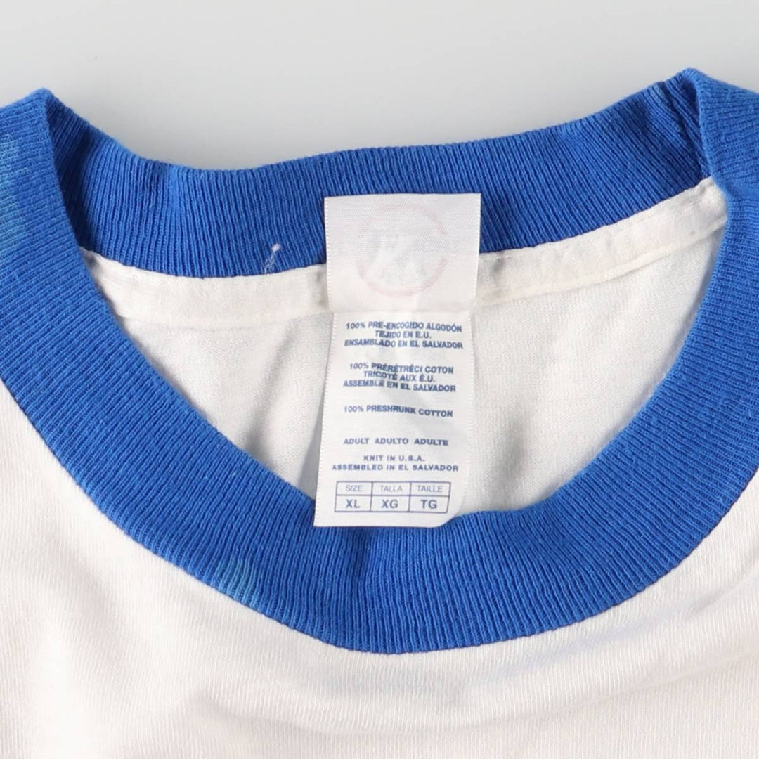 Delta Ford Advertising Ringer T-Shirt, Men's XL cotton white type Vintage Second Hand