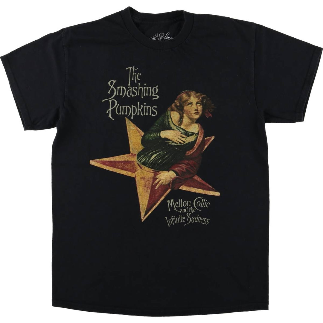 THE SMASHING PUMPKINS Smashing Pumpkins Band T-shirt Band T Men's M equivalent cotton black type Vintage Second Hand